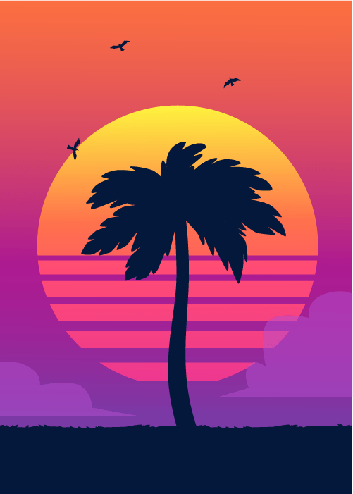 Orange County sunset