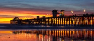 Sunset at Oceanside, CA.