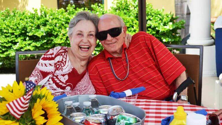 Shirley and Saul Happy Seacrest Residents